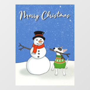 Rex  Christmas window cling