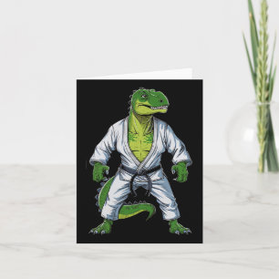 Rex Dinosaur Martial Arts Martial Artist Jiu-jitsu Card