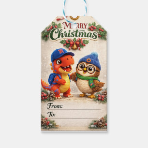 rex hoot gift tags