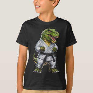 Rex Martial Arts Dinosaur Karate Judo Bjj Fighter  T-Shirt