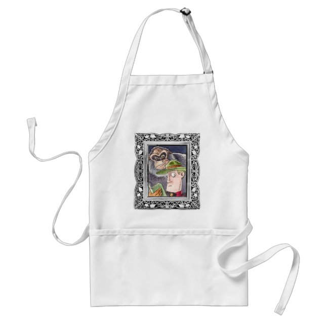 Rex Menaced by Sasquatch! Standard Apron (Front)
