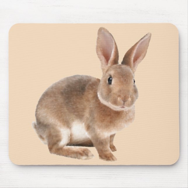 Rex Rabbit Mouse Pad (Front)