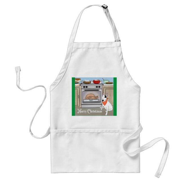 Rex The TV Terrier Christmas Apron (Front)