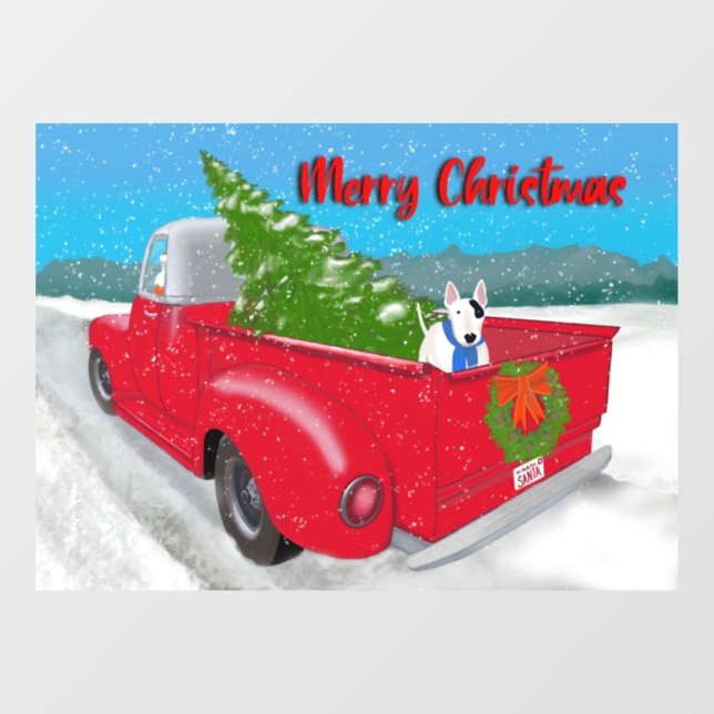 Rex The TV Terrier Christmas Window Cling (Sheet)