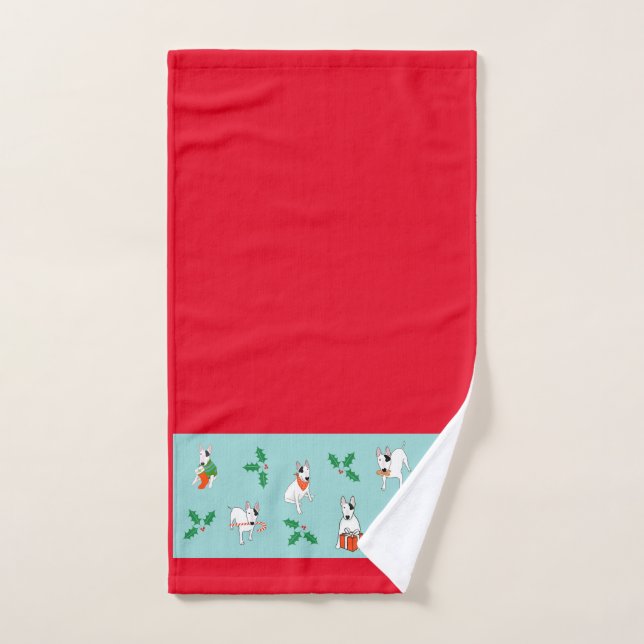 Rex The TV Terrier Holiday Hand Towel (Hand Towel)