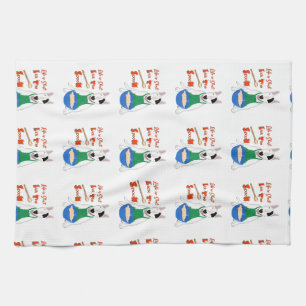 Rex The TV Terrier Life Is Short Kitchen Towel