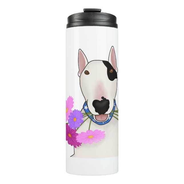 Rex The TV Terrier Rex with Flowers Tumbler (Front)