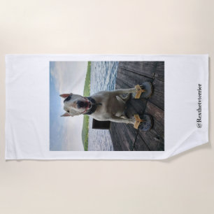 Rex The TV Terrier Summer beach towel