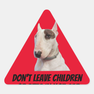 Rex The TV Terrier Warning sticker