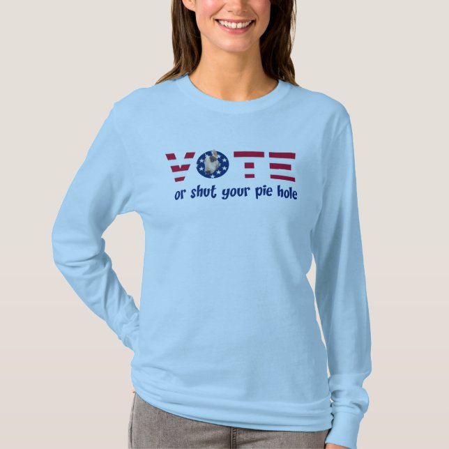 Rex Vote long sleeve tee, womens T-Shirt (Front)