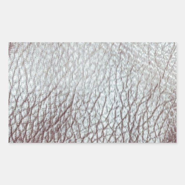 Rexine Texture Rectangular Sticker (Front)