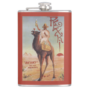 Rexki - King of Before Dinner Liqueurs Hip Flask
