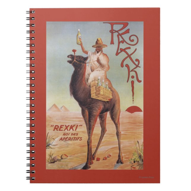 Rexki - King of Before Dinner Liqueurs Spiral Notebook (Front)