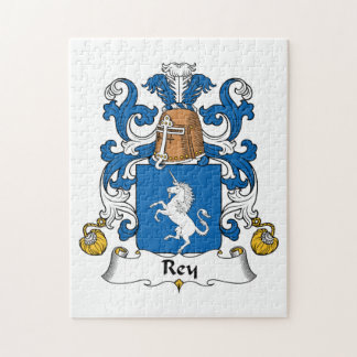 Rey Family Crest Jigsaw Puzzle