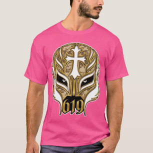 Rey Mysterio 619 Gold Mask Lucha Libre Luchador Pr T-Shirt