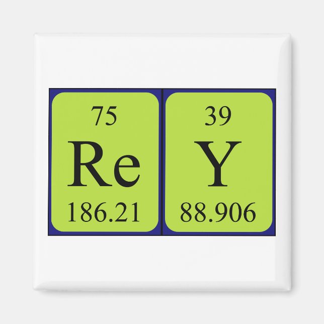 Rey periodic table name magnet (Front)