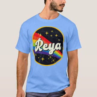 Reya Rainbow In Space Vintage GrungeStyle T-Shirt