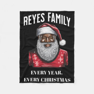 Reyes Family Christmas  Fleece Blanket