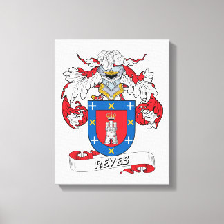 Reyes Family Crest Canvas Print