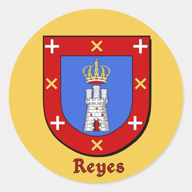 Reyes Family Shield Stickers (Front)