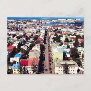"Reyk Roofs" - Reykjavik, Iceland Postcard