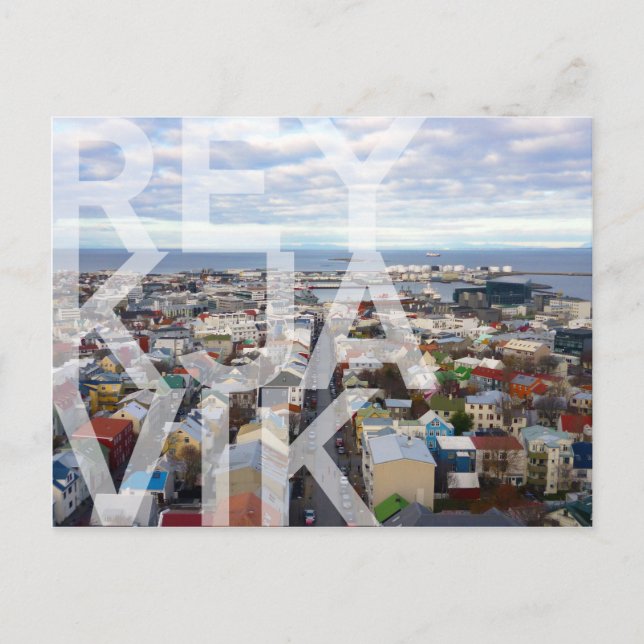 Reykjavík Cityscape POSTCARD (Front)