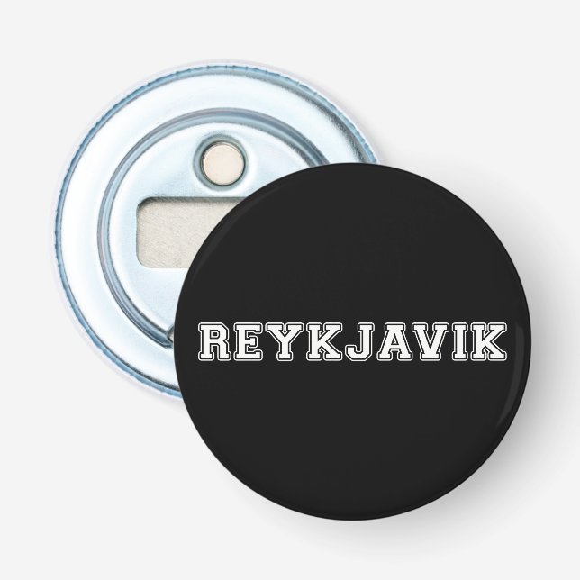 Reykjavik Iceland Bottle Opener (Front)