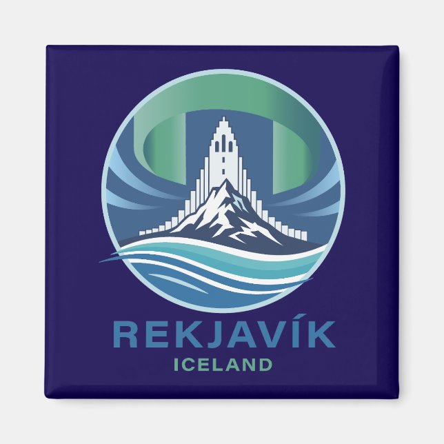 Reykjavik Iceland Europe Magnet (Front)
