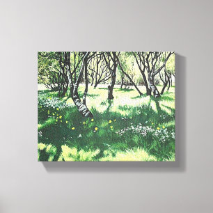 Reykjavik Iceland landscape art by Pola.B.Alex Canvas Print