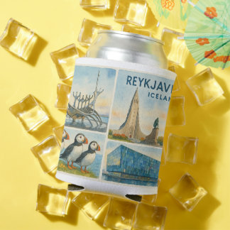 Reykjavik Iceland multiview Can Cooler