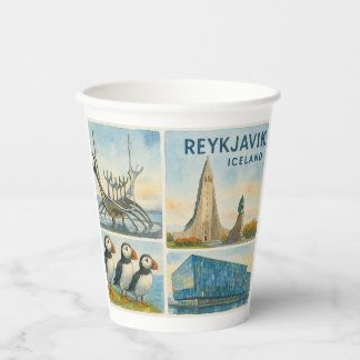 Reykjavik Iceland multiview Paper Cups