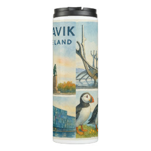 Reykjavik Iceland multiview Thermal Tumbler