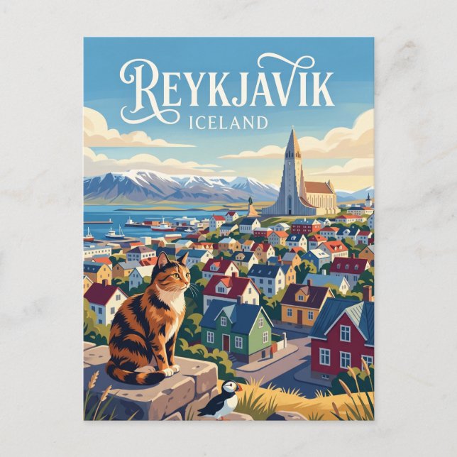 Reykjavik Iceland Postcard (Front)