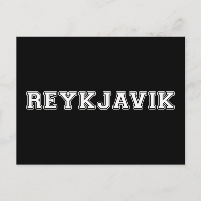 Reykjavik Iceland Postcard (Front)