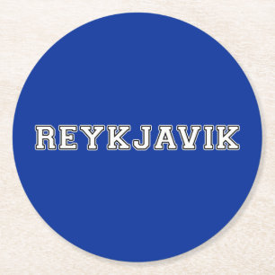 Reykjavik Iceland Round Paper Coaster