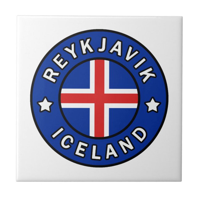 Reykjavik Iceland Tile (Front)