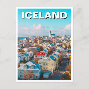 Reykjavík Iceland Travel Postcard