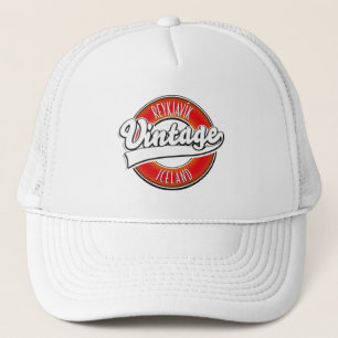 Reykjavík Iceland vitnage logo Trucker Hat