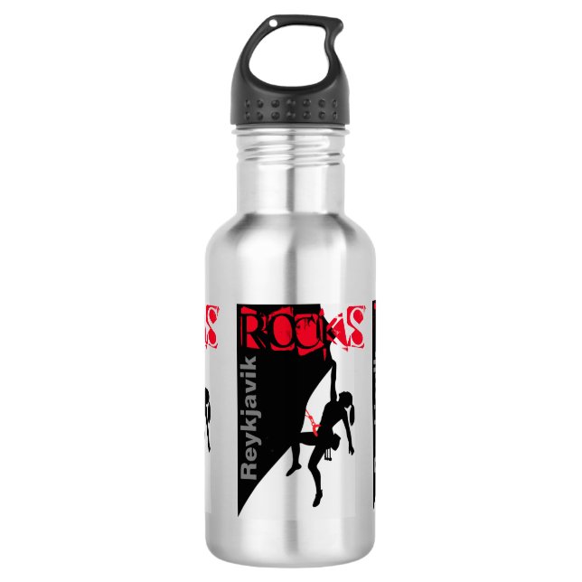 Reykjavik Rocks   532 Ml Water Bottle (Front)