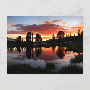 Reymann Lake Sunset - Yosemite Postcard