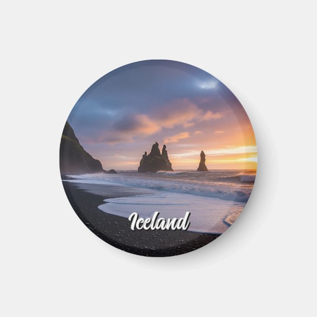 Reynisdrangar Iceland Travel Magnet (Front)