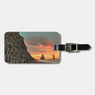 Reynisdrangar Sea Cliffs Iceland stylised Luggage Tag