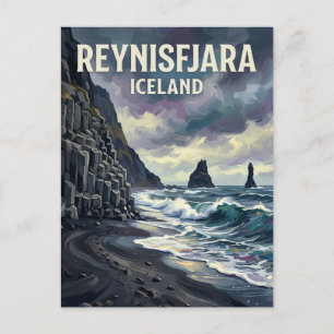 Reynisfjara Beach Iceland Postcard