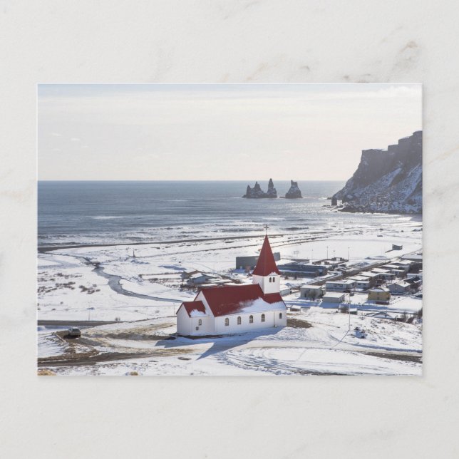 REYNISKIRKJA - VÍK Í MÝRDAL, ICELAND POSTCARD (Front)