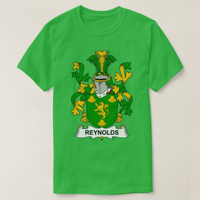 Reynolds Coat of Arms Family Crest  T-Shirt (Design Front)