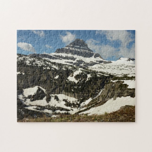Reynolds Mountain from Logan Pass at Glacier Park Jigsaw Puzzle (Horizontal)
