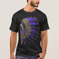 Rez Native American Buffalo Skull Feathers Indian