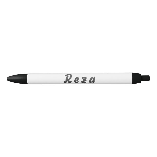Reza Kugelschreiber Black Ink Pen (Front)