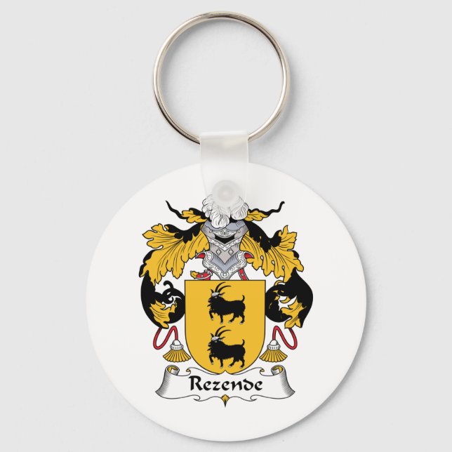 Rezende Family Crest Key Ring (Front)