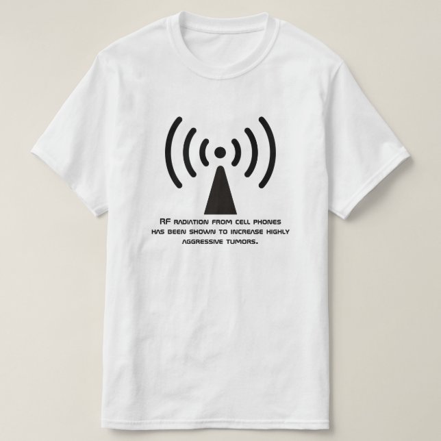 RF radiation warning T-Shirt (Design Front)
